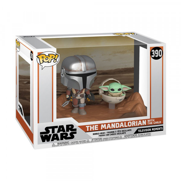 Funko POP! TV Moments Star Wars The Mandalorian: The Mandalorian with The Child